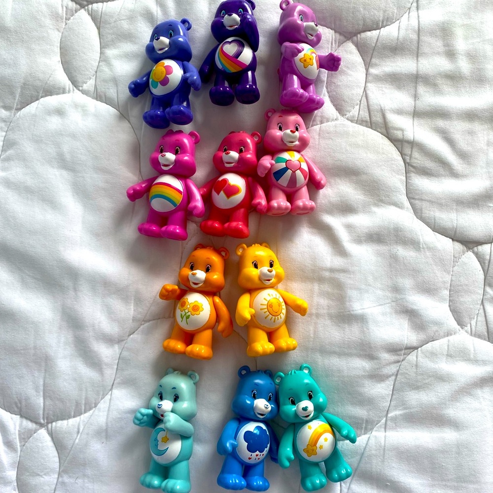 Lot of Care Bear figures